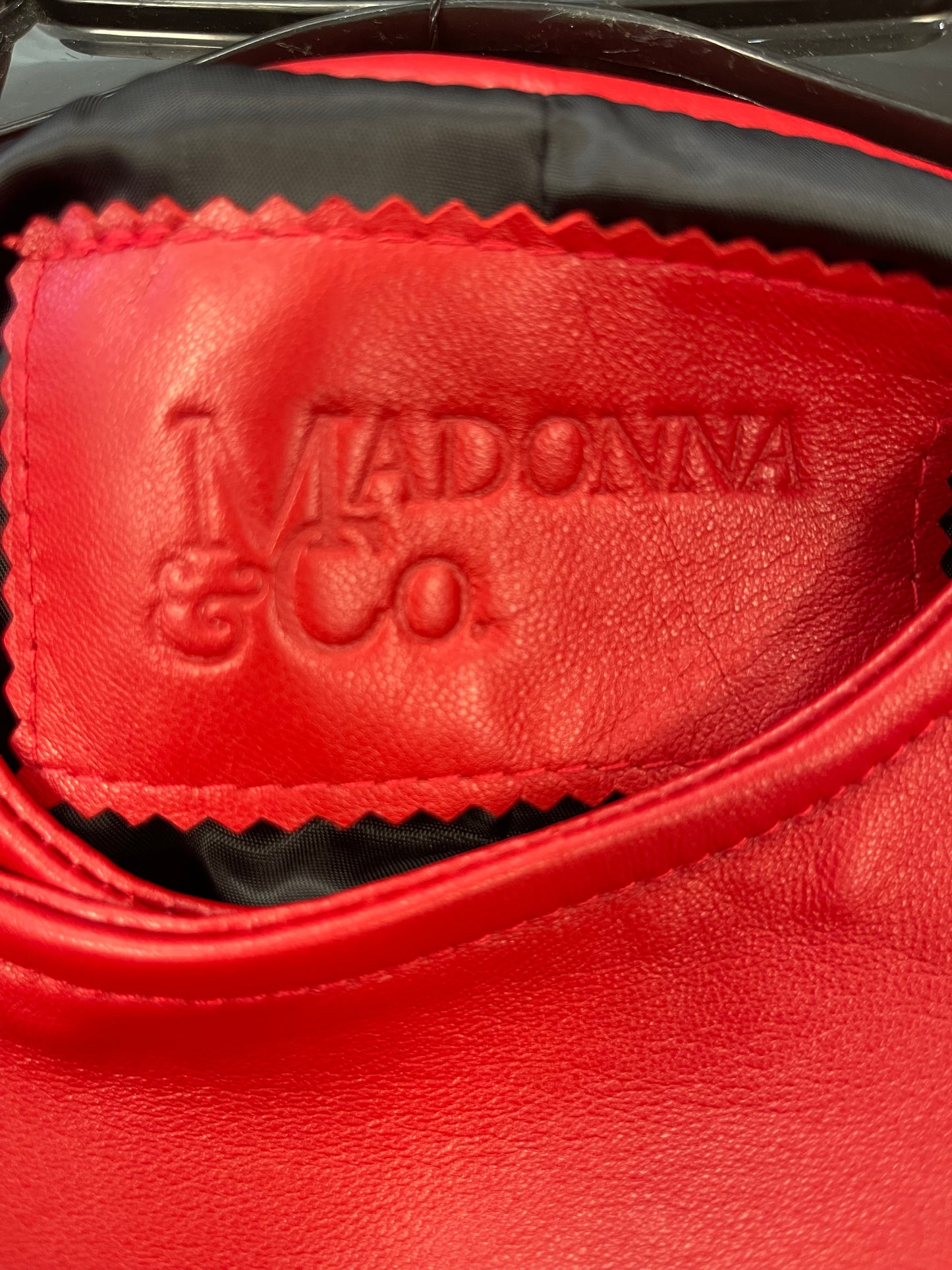 Madonna & Co. Leather Peplum Vest Belt